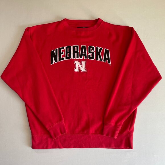 VINTAGE J America Nebraska Cornhuskers Sweatshirt | Embroidered | Mens XL - Picture 1 of 7